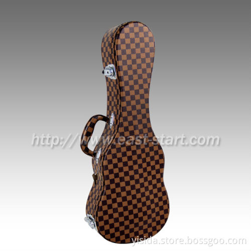 Brown Leather Soprano Hard Ukulele Case